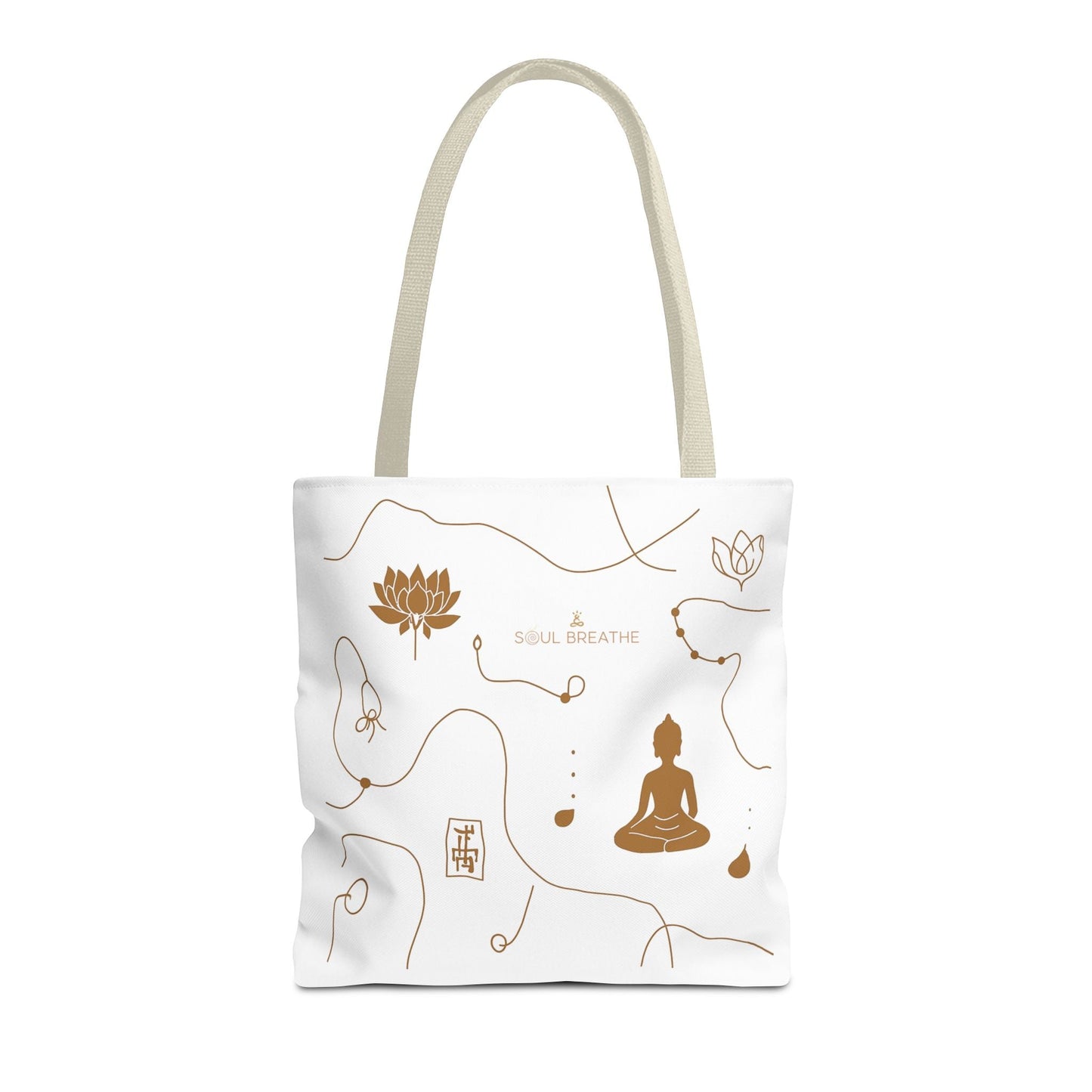 Meditation Lotus Tote Bag — Soul Breathe Yoga Canvas Tote - Soul Breathe