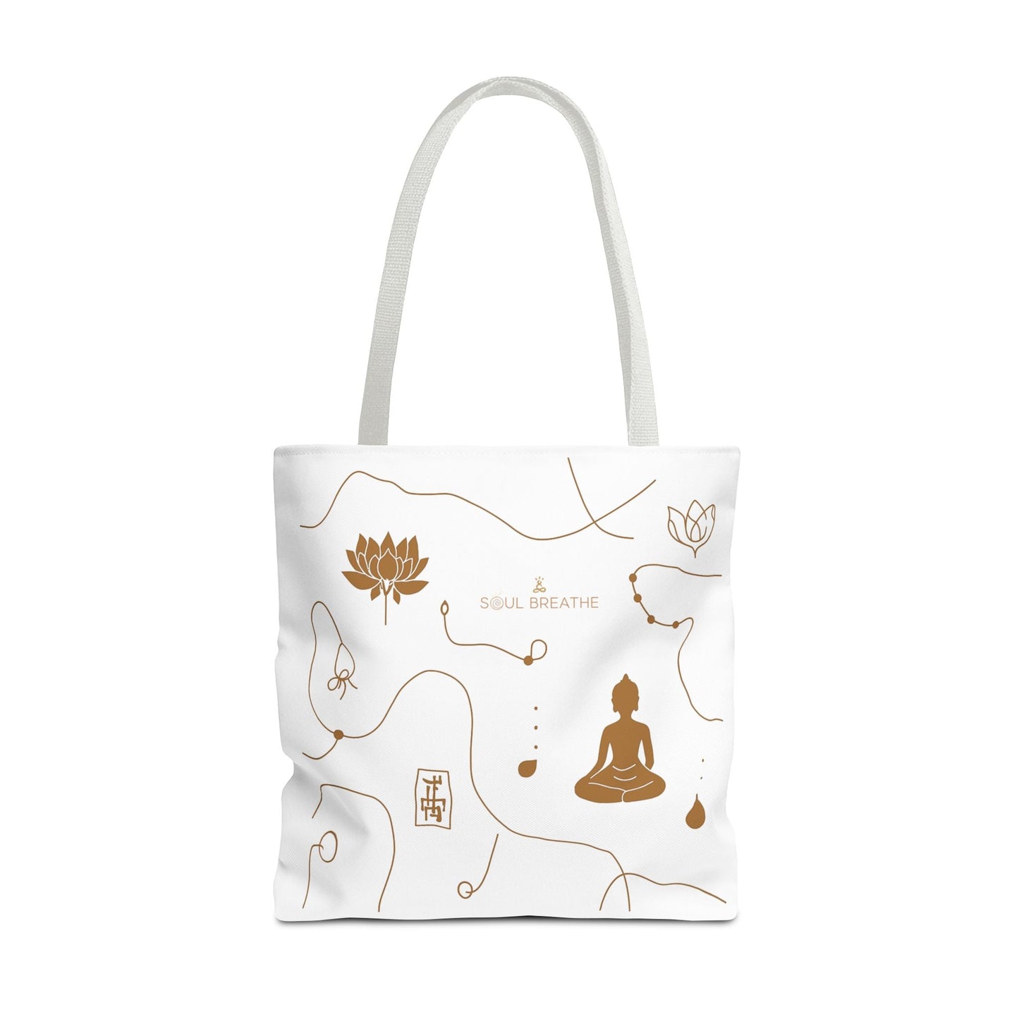 Meditation Lotus Tote Bag — Soul Breathe Yoga Canvas Tote - Soul Breathe
