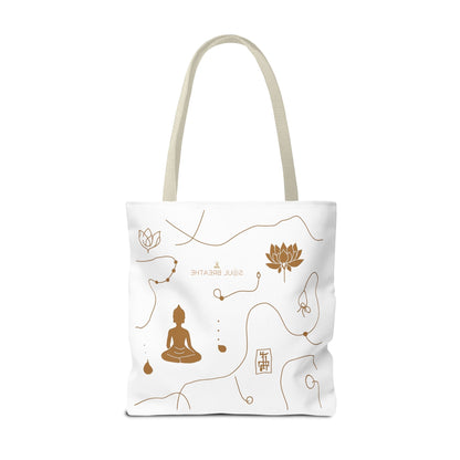 Meditation Lotus Tote Bag — Soul Breathe Yoga Canvas Tote - Soul Breathe