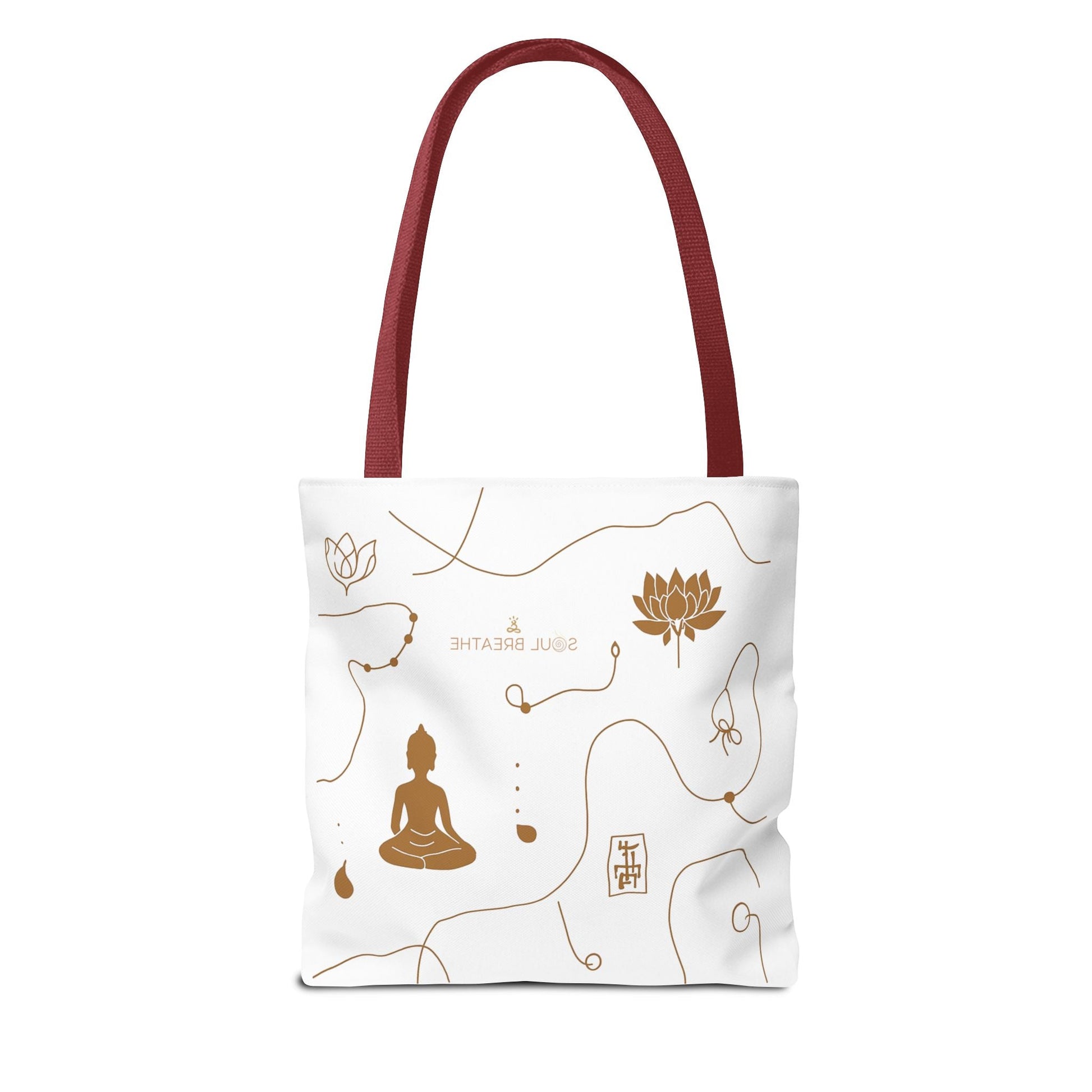 Meditation Lotus Tote Bag — Soul Breathe Yoga Canvas Tote - Soul Breathe