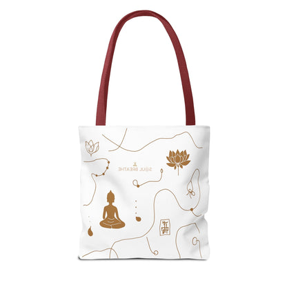 Meditation Lotus Tote Bag — Soul Breathe Yoga Canvas Tote - Soul Breathe