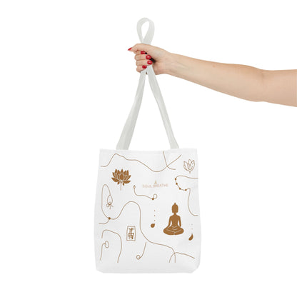 Meditation Lotus Tote Bag — Soul Breathe Yoga Canvas Tote - Soul Breathe