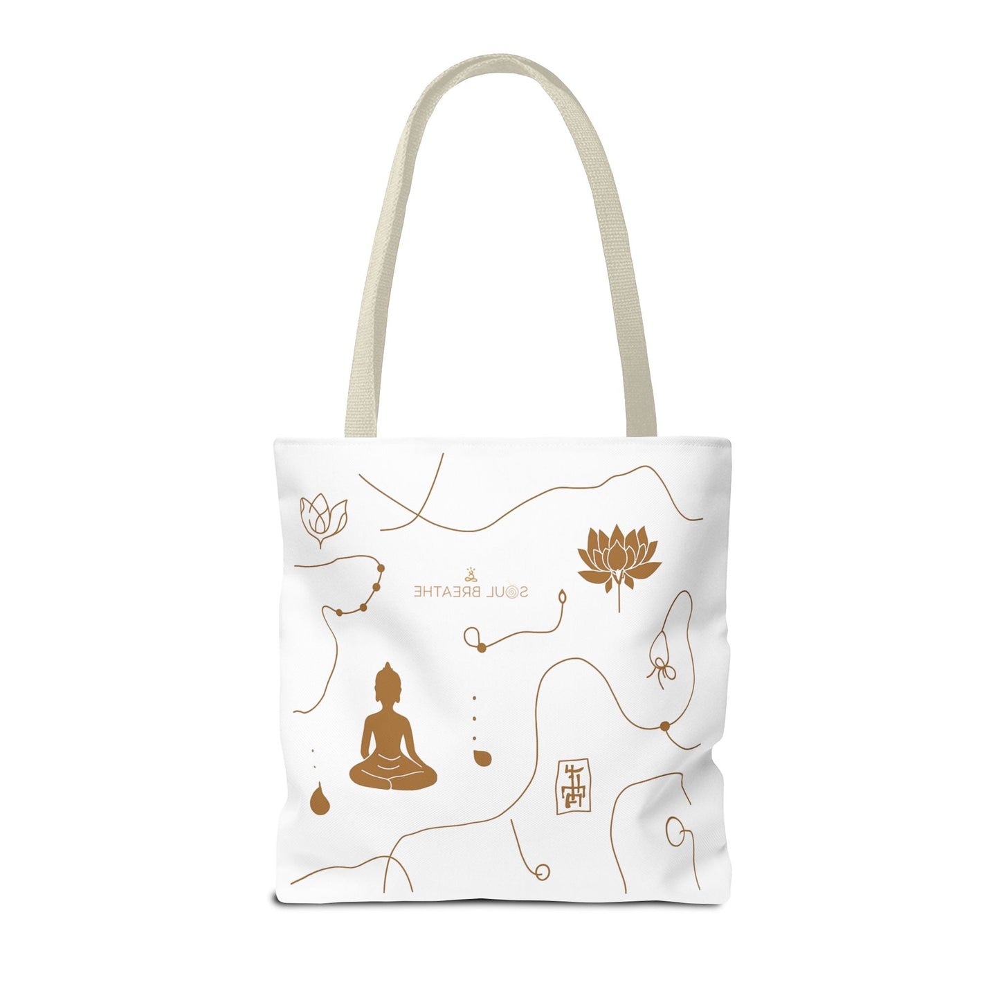 Meditation Lotus Tote Bag — Soul Breathe Yoga Canvas Tote - Soul Breathe