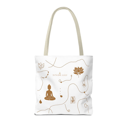 Meditation Lotus Tote Bag — Soul Breathe Yoga Canvas Tote - Soul Breathe