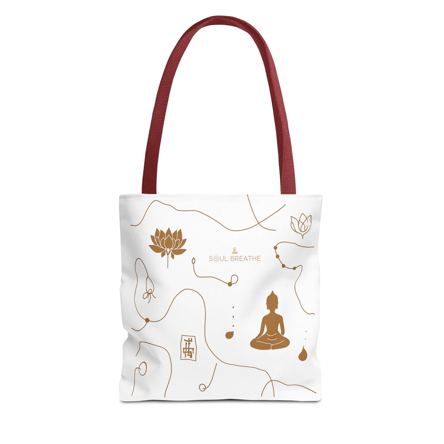 Meditation Lotus Tote Bag — Soul Breathe Yoga Canvas Tote - Soul Breathe