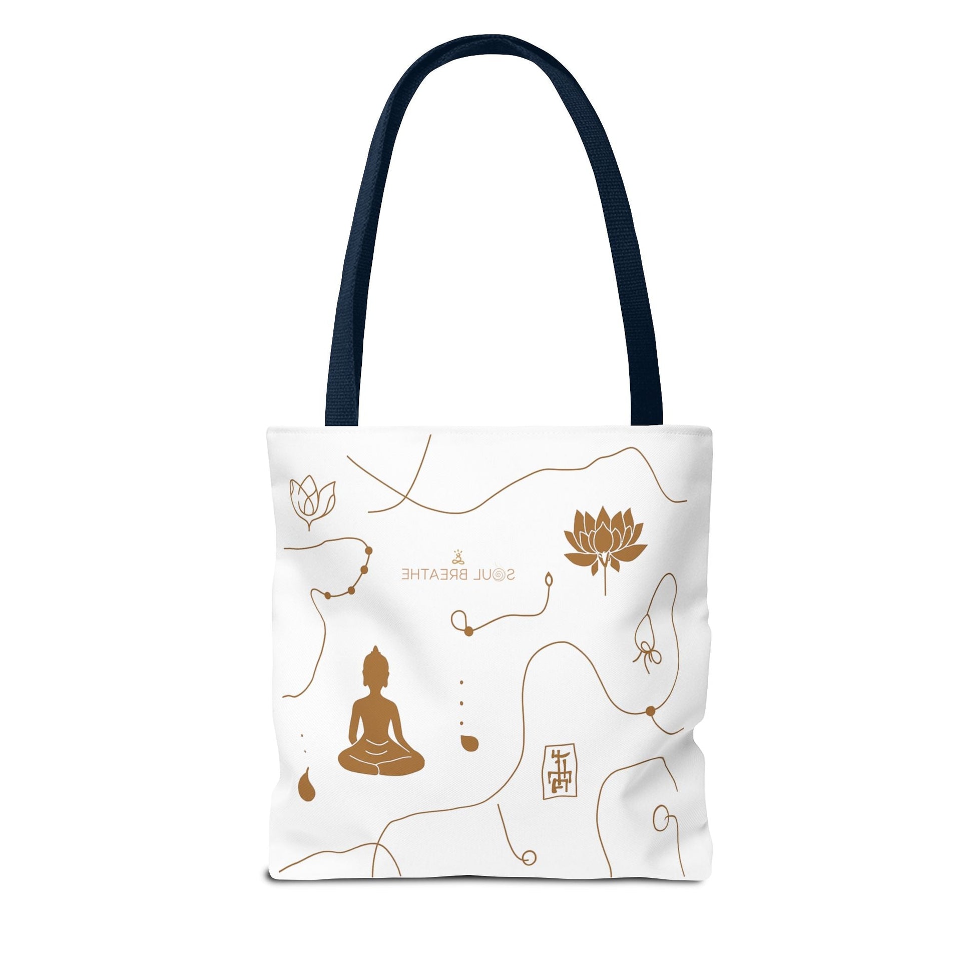 Meditation Lotus Tote Bag — Soul Breathe Yoga Canvas Tote - Soul Breathe