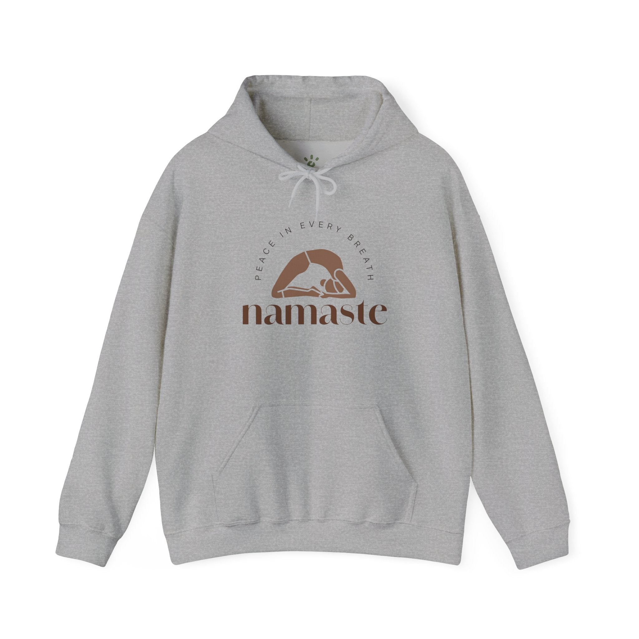 Namaste Unisex Hooded Sweatshirt, Cozy Casual Wear, Streetwear Style, Eco - Friendly Gift - Soul Breathe