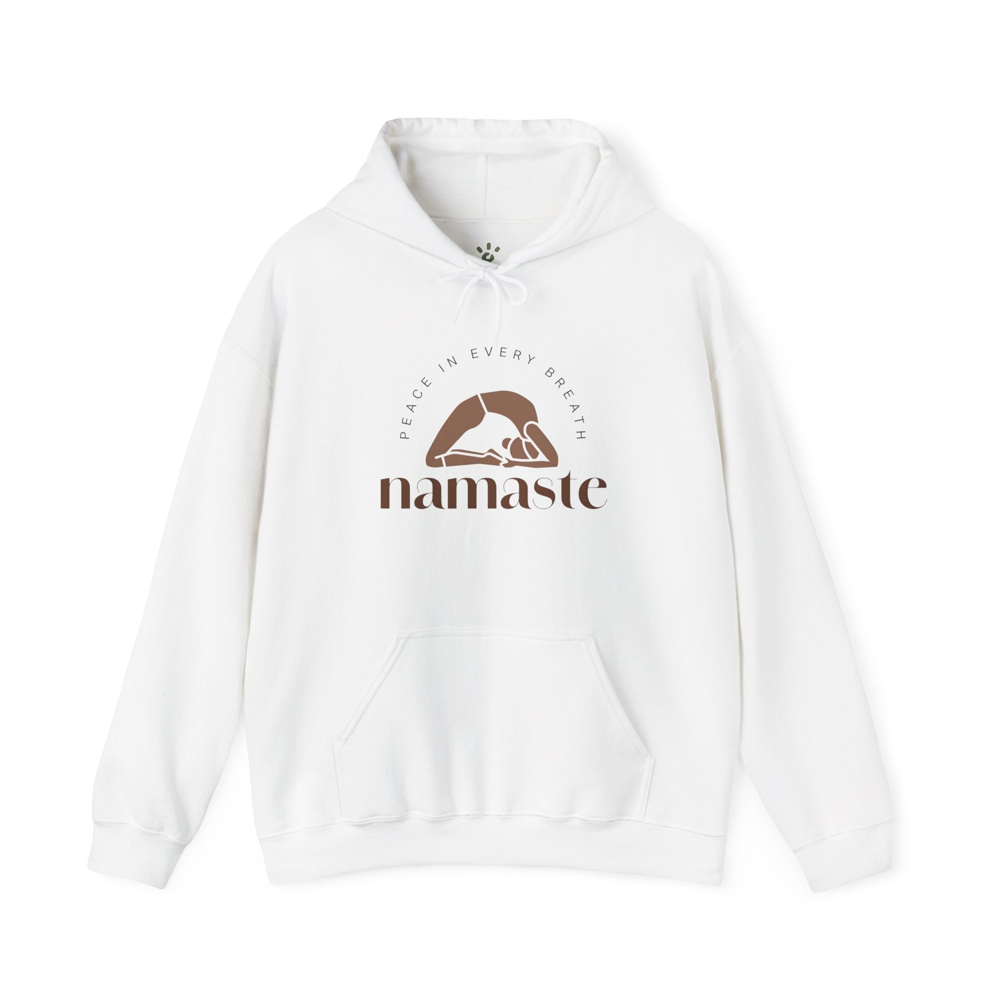 Namaste Unisex Hooded Sweatshirt, Cozy Casual Wear, Streetwear Style, Eco - Friendly Gift - Soul Breathe