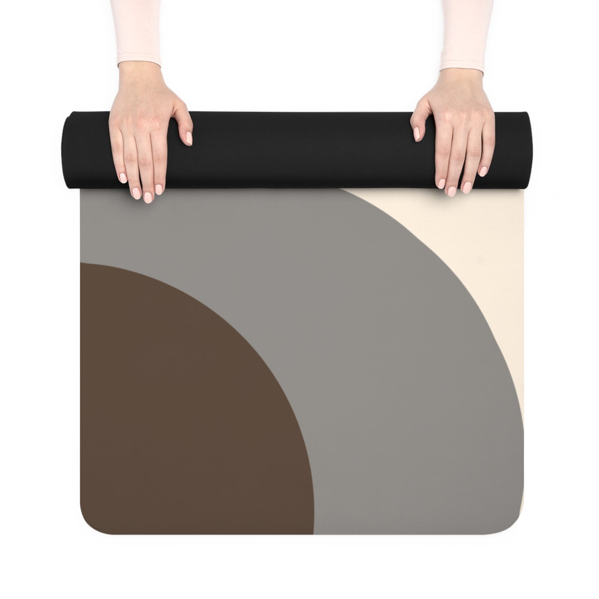 Neutral Abstract Yoga Mat - Soul Breathe