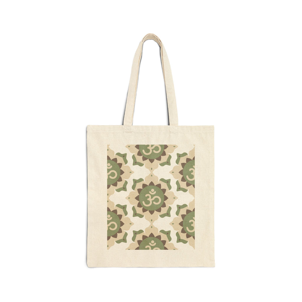 Om Symbol Cotton Canvas Tote Bag - Soul Breathe
