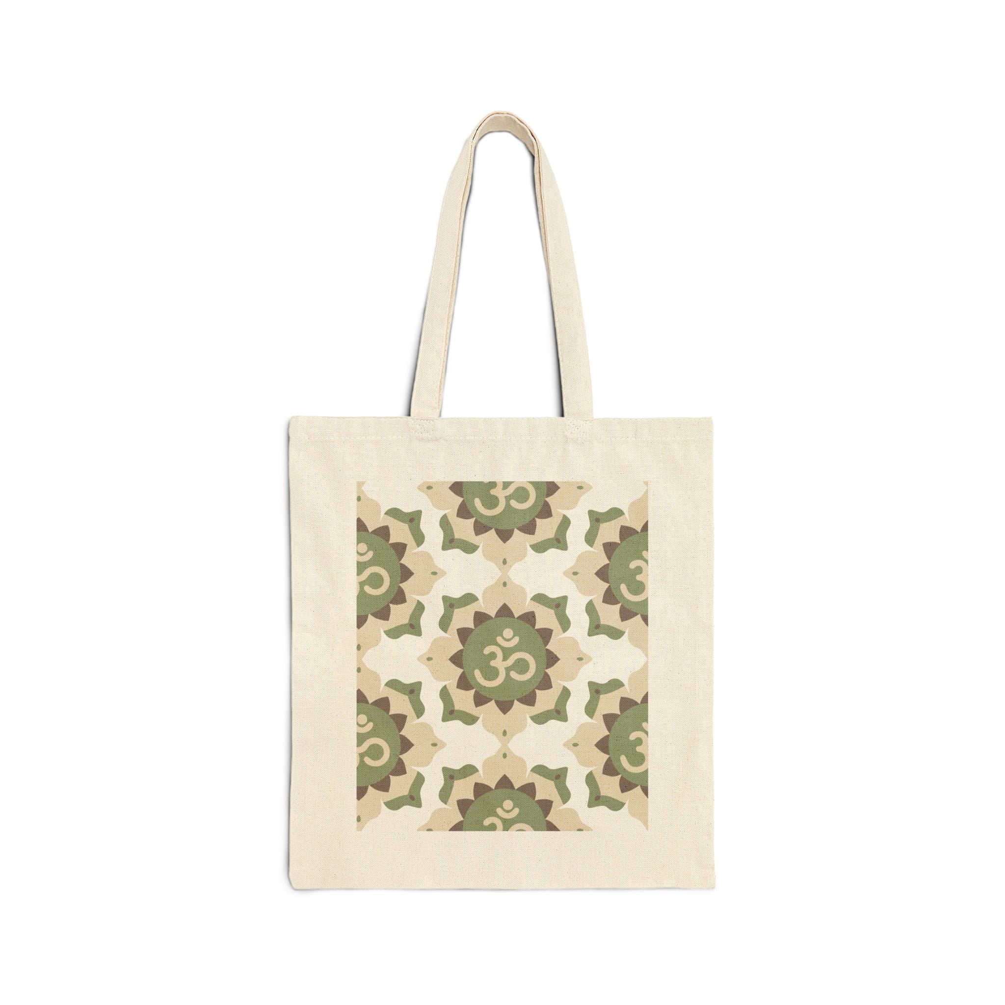 Om Symbol Cotton Canvas Tote Bag - Soul Breathe