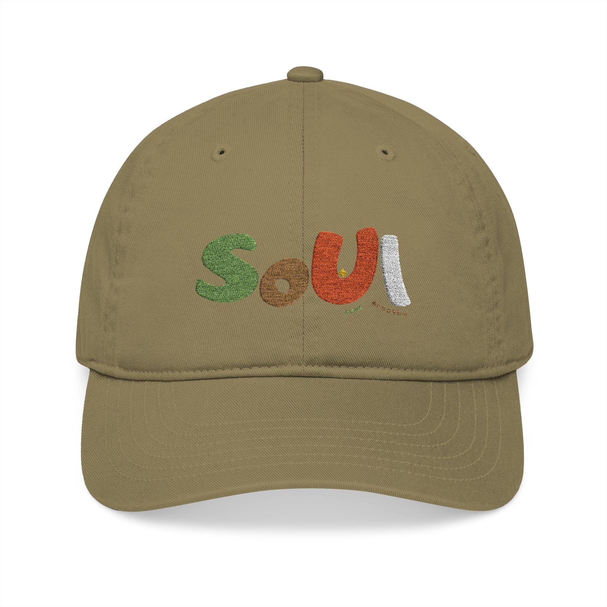 Organic Soul Embroidered Baseball Cap, Eco - Friendly Hat, Gift for Nature Lovers, Casual Everyday Wear, Baseball, Outdoor Activities - Soul Breathe