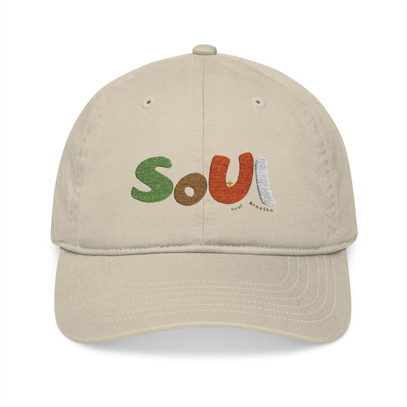 Organic Soul Embroidered Baseball Cap, Eco - Friendly Hat, Gift for Nature Lovers, Casual Everyday Wear, Baseball, Outdoor Activities - Soul Breathe