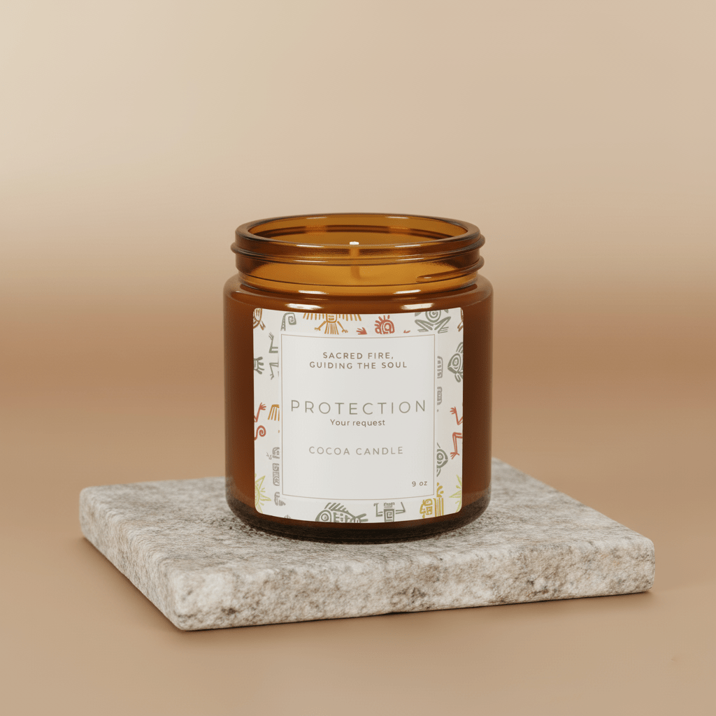 Protection Scented Soy Candle - Relaxation Gift, Home Decor, Self - Care Essential, Eco - Friendly Candle - Soul Breathe