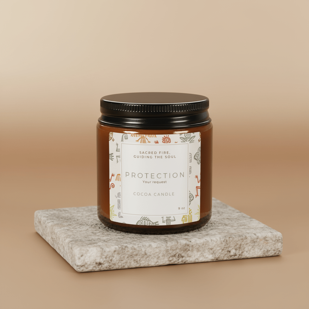 Protection Scented Soy Candle - Relaxation Gift, Home Decor, Self - Care Essential, Eco - Friendly Candle - Soul Breathe