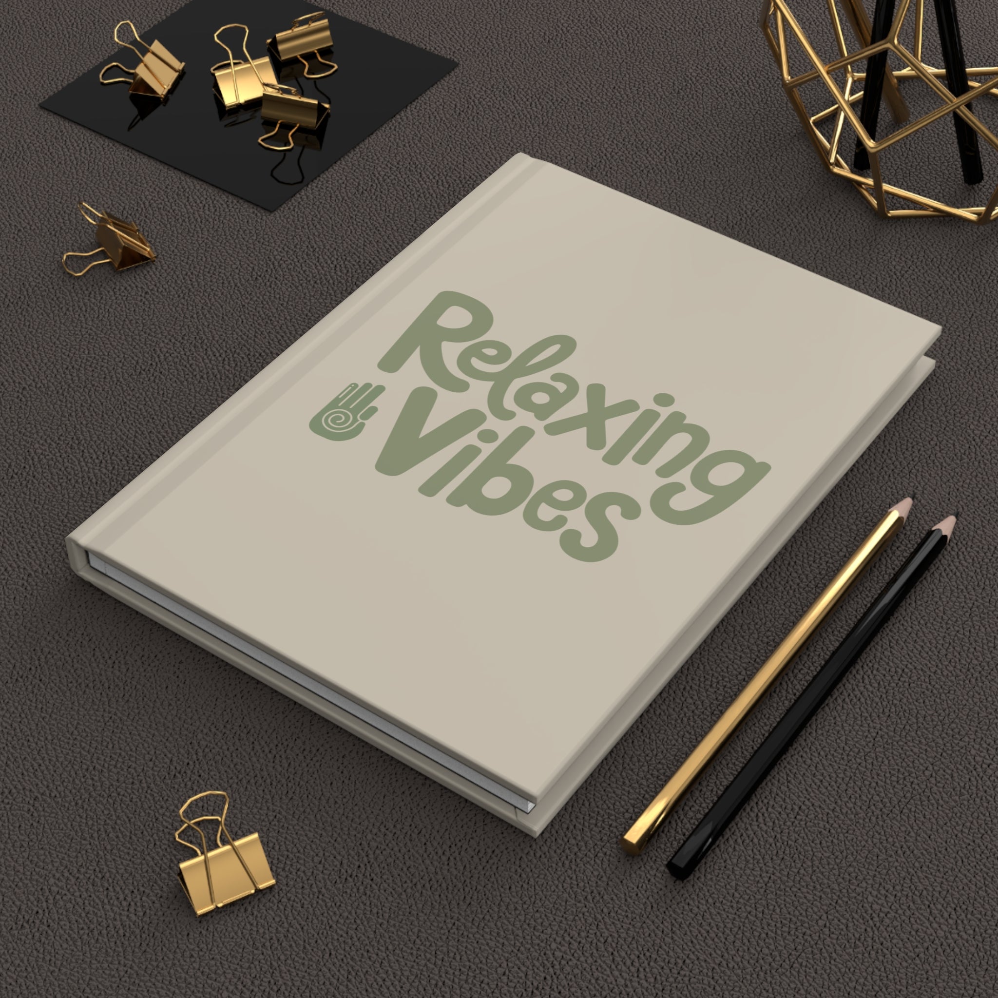 Relaxing Vibes Hardcover Journal, Spiritual Journal for Reflection, Meditation Notebook, Zen Gift, Soul Breathe Journal - Soul Breathe