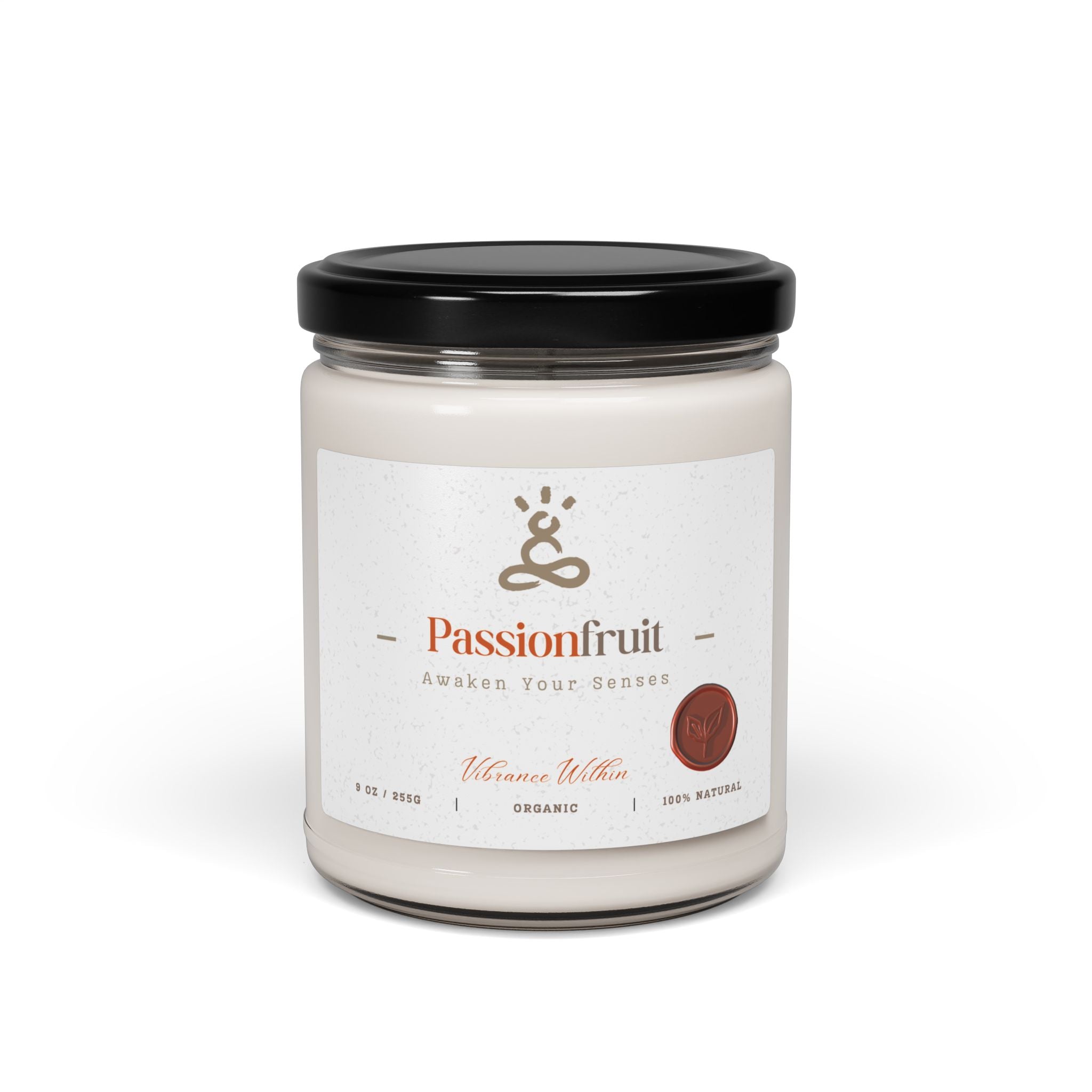 Scented Soy Candle, Organic Aromatherapy Gift, Eco - Friendly Candle for Home, Apple, Vanilla, Sandalwood, Passionfruit, Coconut, Lavender - Soul Breathe