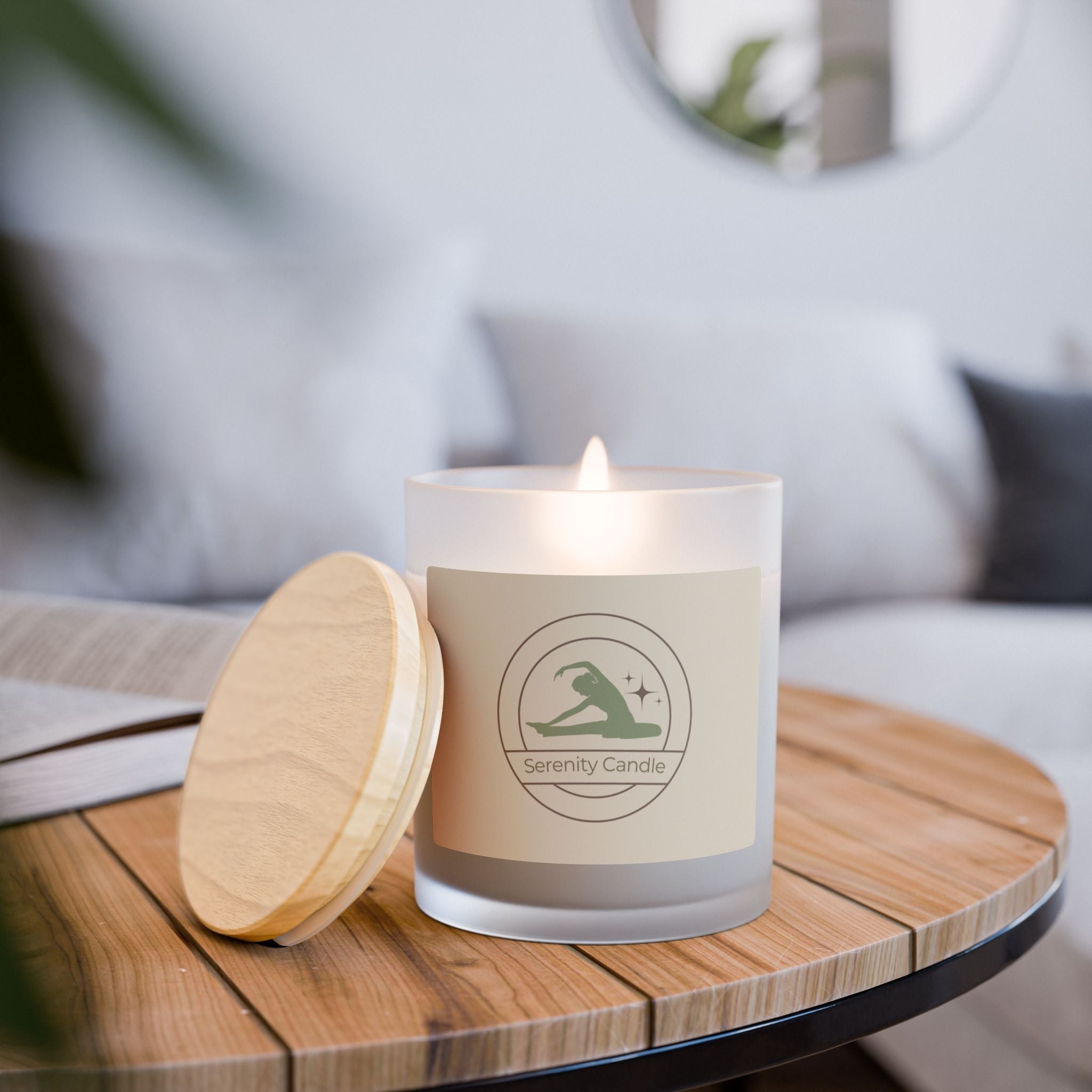 Serenity Frosted Glass Candle - Soul Breathe