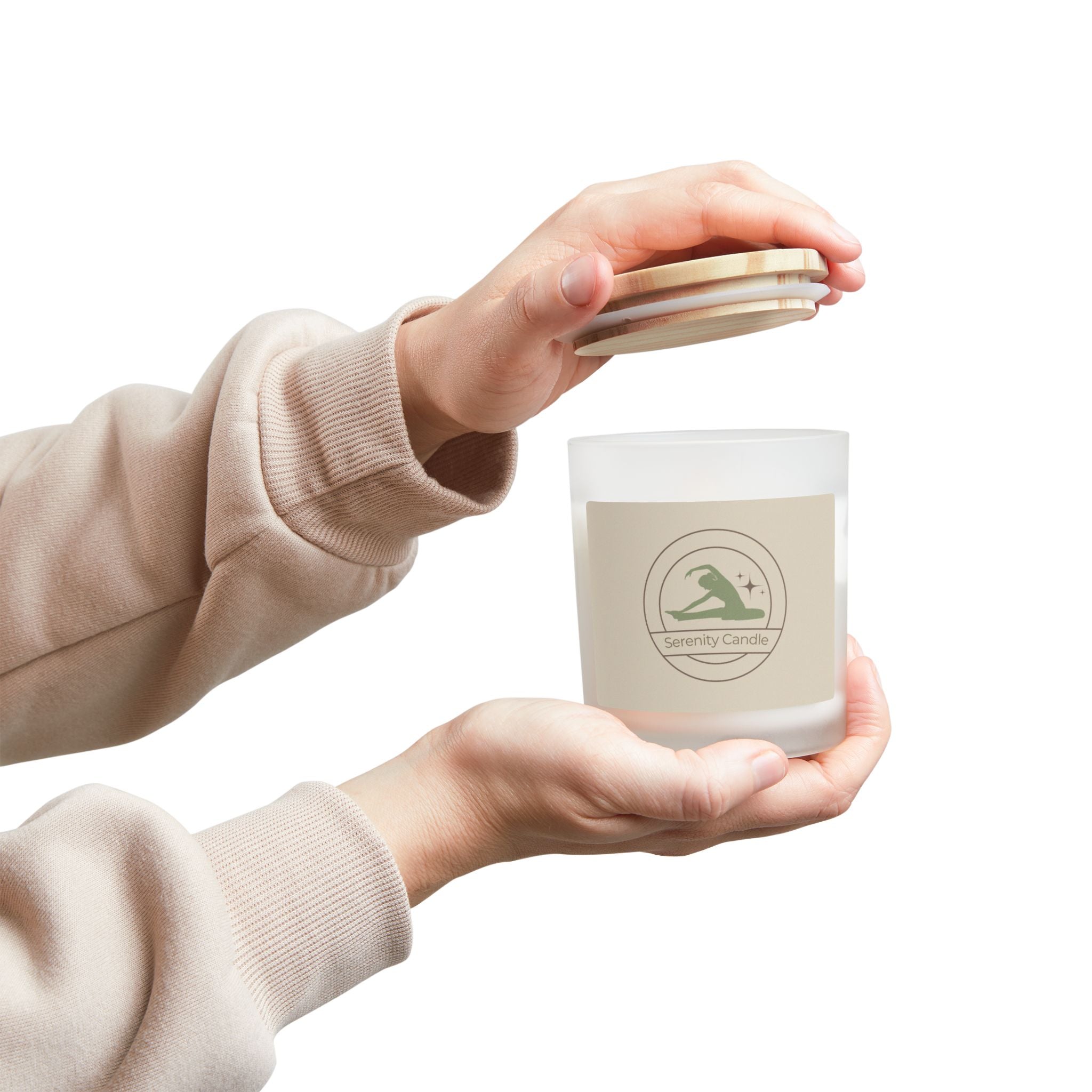 Serenity Frosted Glass Candle - Soul Breathe