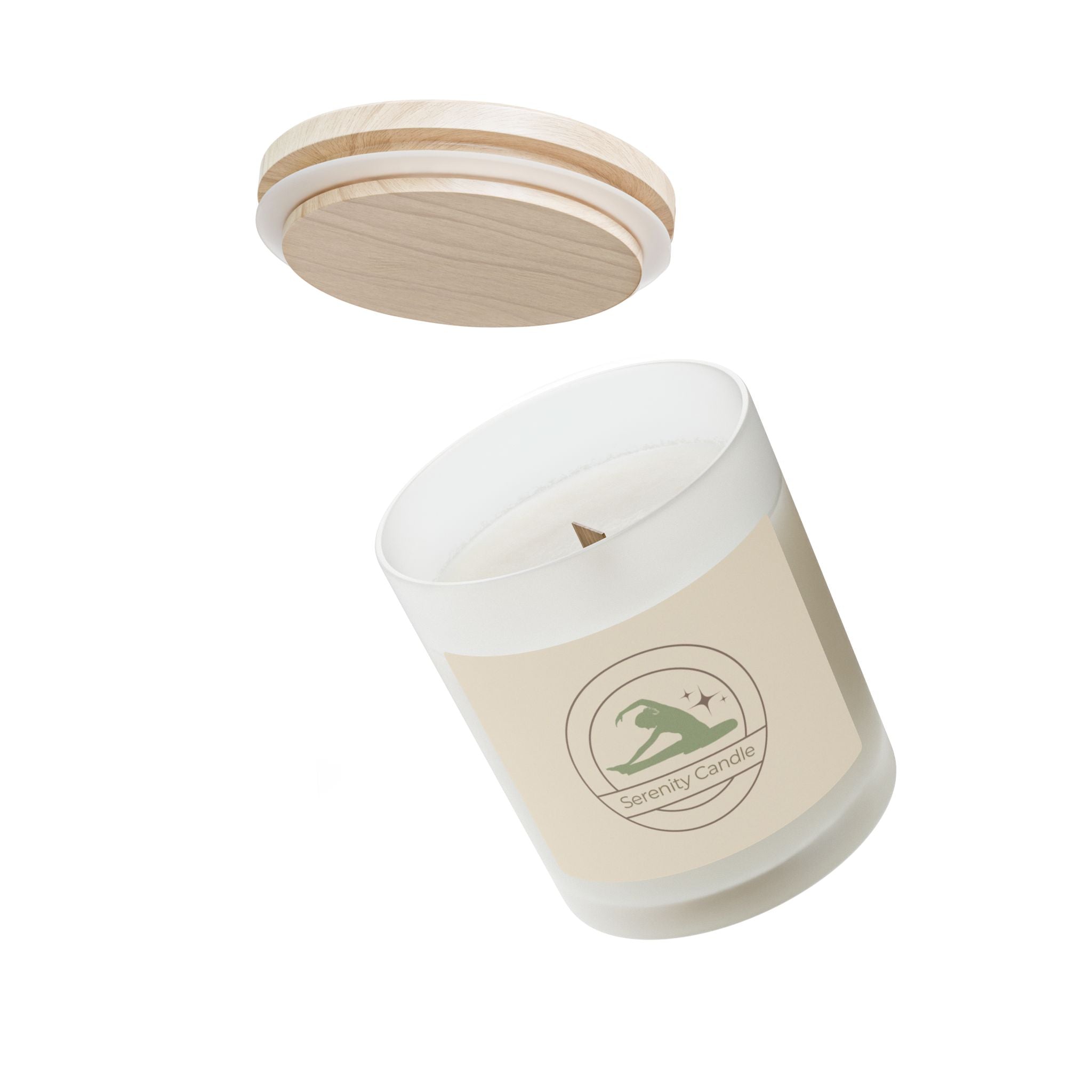 Serenity Frosted Glass Candle - Soul Breathe