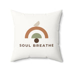 Soul Breathe Faux Suede Square Pillow - Soul Breathe