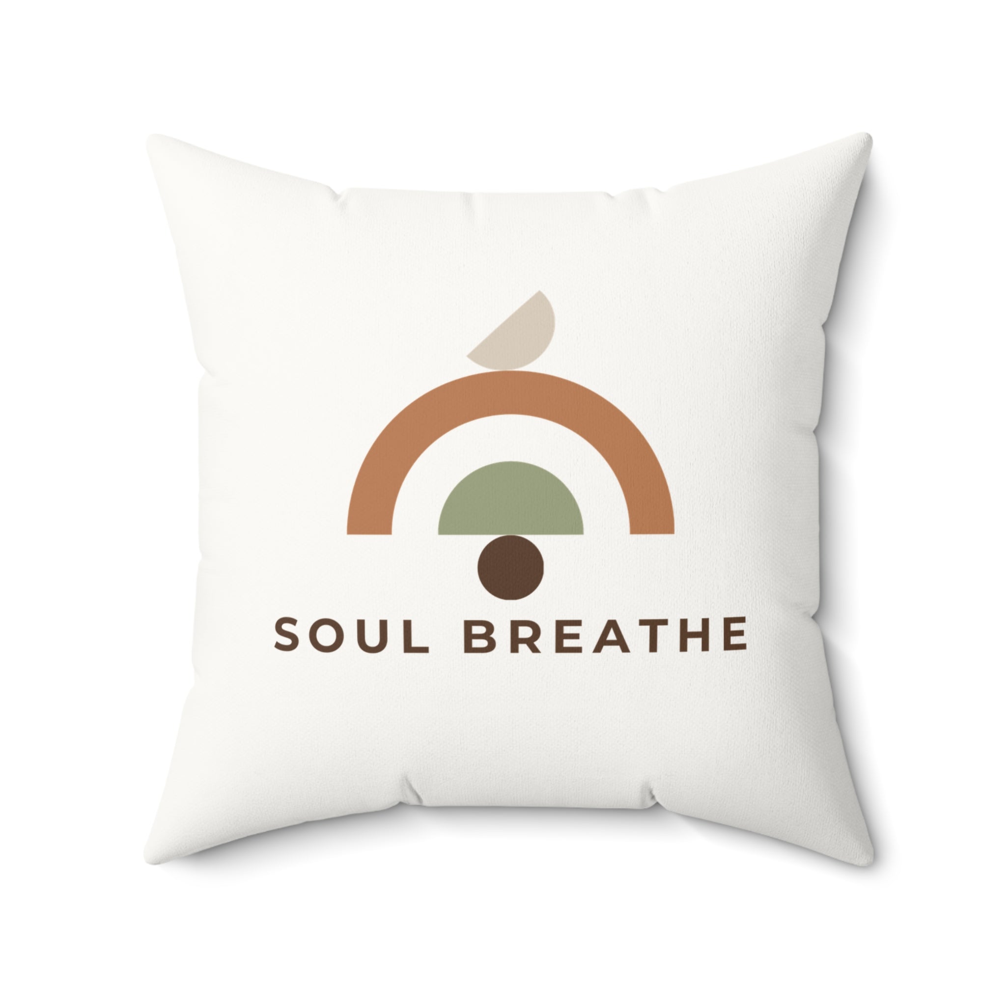 Soul Breathe Faux Suede Square Pillow - Soul Breathe