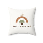Soul Breathe Faux Suede Square Pillow - Soul Breathe