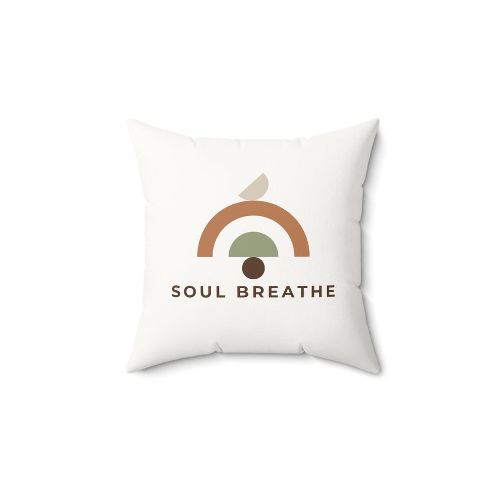 Soul Breathe Faux Suede Square Pillow - Soul Breathe
