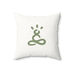 Soul Breathe Faux Suede Square Pillow - Soul Breathe