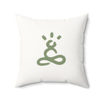 Soul Breathe Faux Suede Square Pillow - Soul Breathe