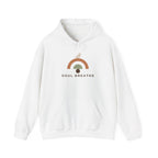 Soul Breathe Hoodie — Minimal Rainbow Yoga & Meditation Sweatshirt - Soul Breathe