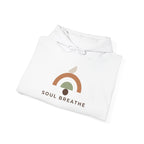 Soul Breathe Hoodie — Minimal Rainbow Yoga & Meditation Sweatshirt - Soul Breathe