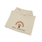 Soul Breathe Hoodie — Minimal Rainbow Yoga & Meditation Sweatshirt - Soul Breathe