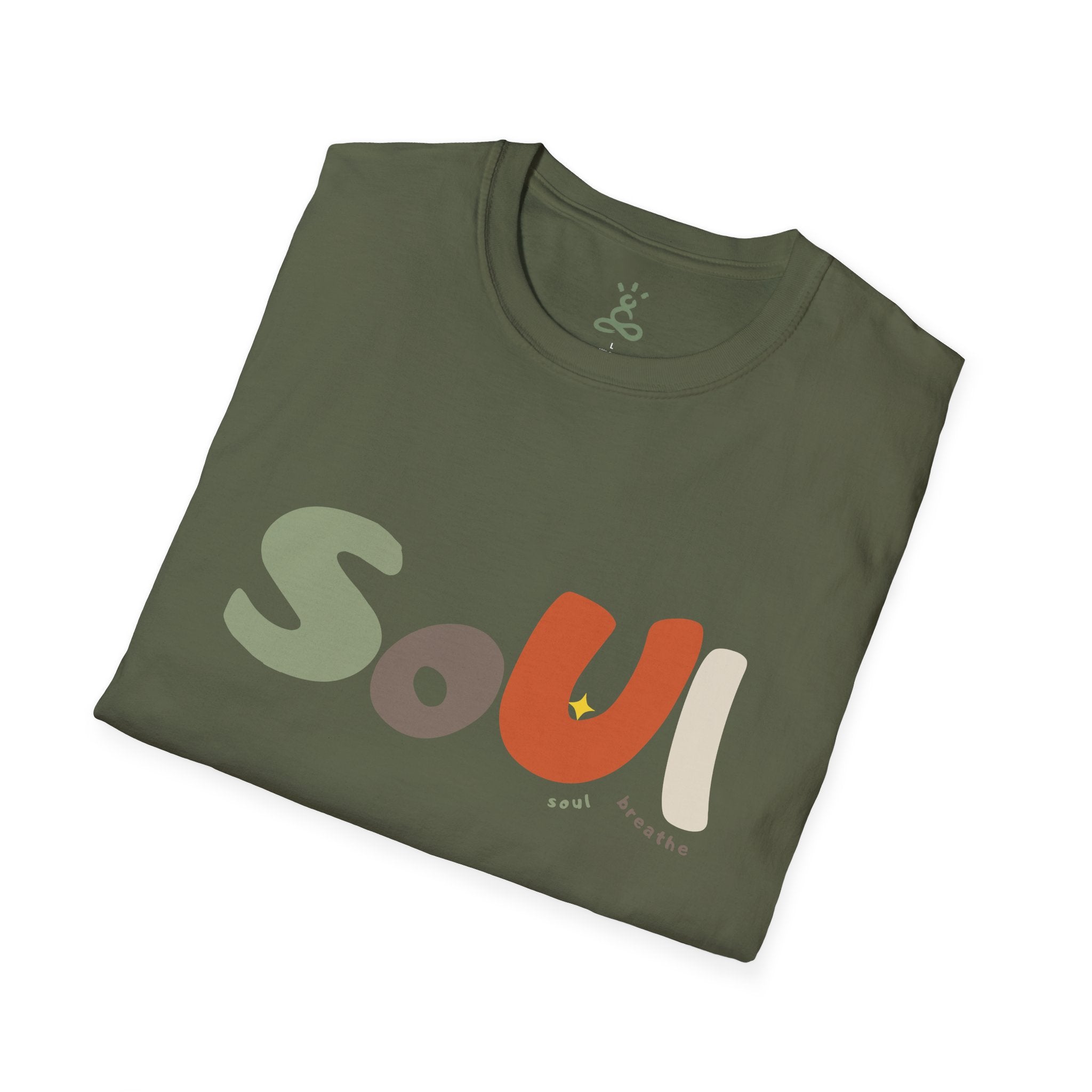 Soul T-Shirt – Soft Style Tee for Males, Perfect Gift for Spirituality, Wellness, Yoga Lovers, Casual Wear - Soul Breathe