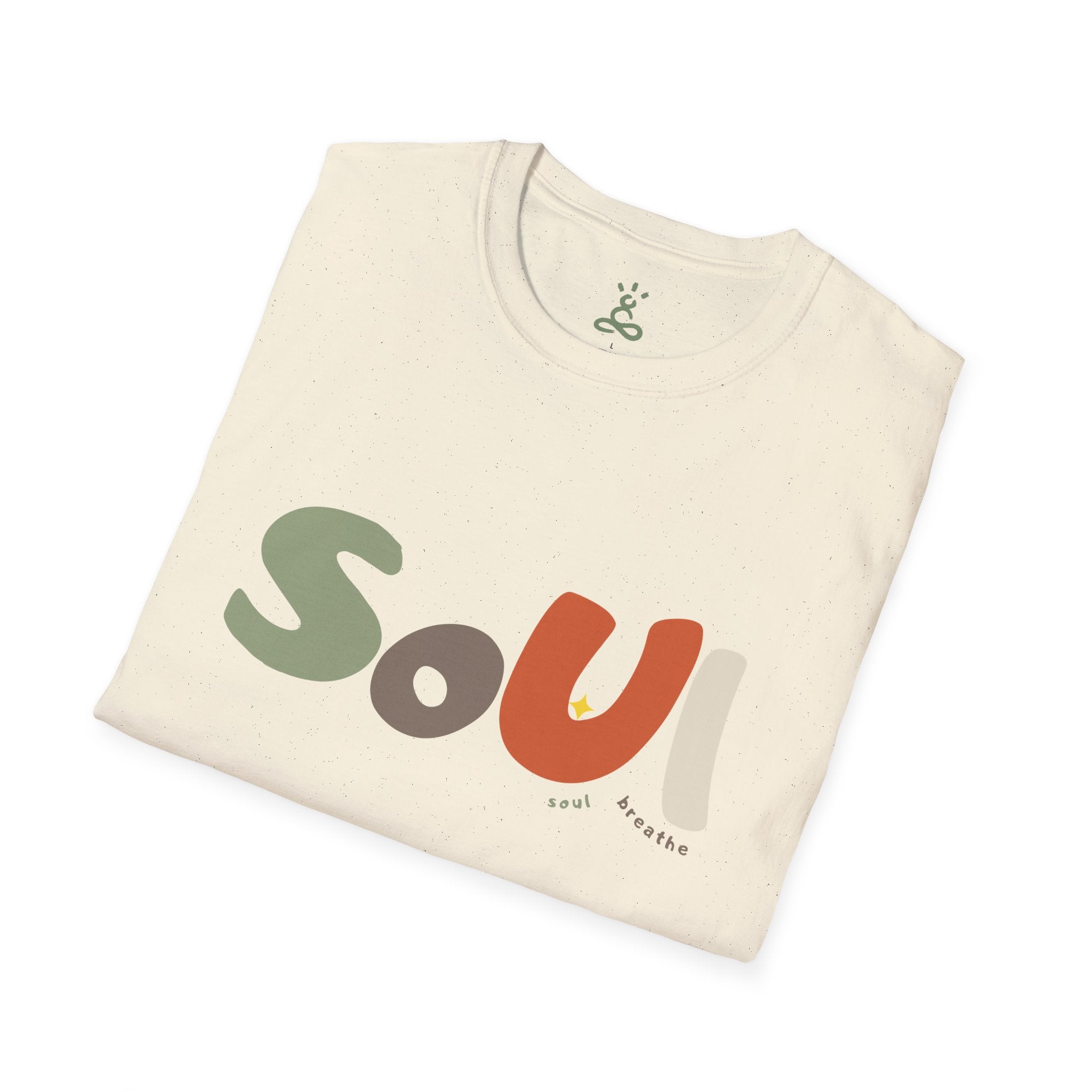Soul T-Shirt – Soft Style Tee for Males, Perfect Gift for Spirituality, Wellness, Yoga Lovers, Casual Wear - Soul Breathe
