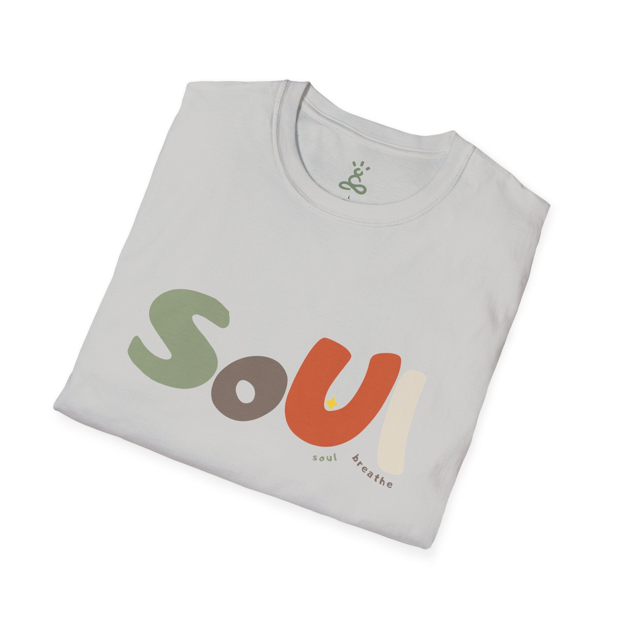 Soul T-Shirt – Soft Style Tee for Males, Perfect Gift for Spirituality, Wellness, Yoga Lovers, Casual Wear - Soul Breathe