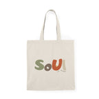 Soul Tote Bag, Eco - Friendly Shopping Bag, Motivational Gift, Smile Design, Canvas Tote, Everyday Use, Perfect for Gifts - Soul Breathe