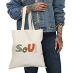 Soul Tote Bag, Eco - Friendly Shopping Bag, Motivational Gift, Smile Design, Canvas Tote, Everyday Use, Perfect for Gifts - Soul Breathe