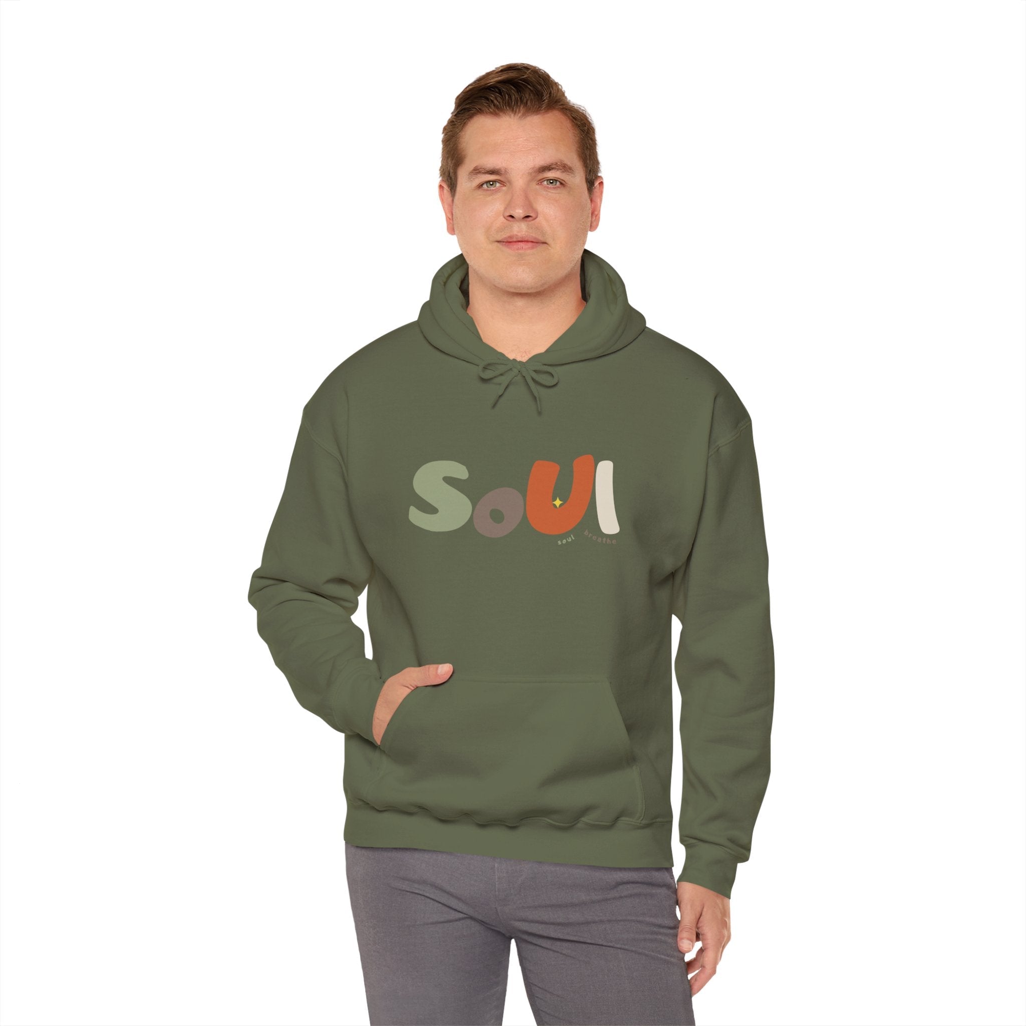 Soul Unisex Hooded Sweatshirt, Cozy Casual Wear, Streetwear Style, Eco - Friendly Gift - Soul Breathe