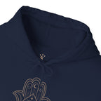 Spiritual Hamsa Hoodie - Cozy Unisex Sweatshirt with Spiritual Design, Ideal for Meditation, Yoga, or Everyday Wear, Gift for Her or Him - Soul Breathe