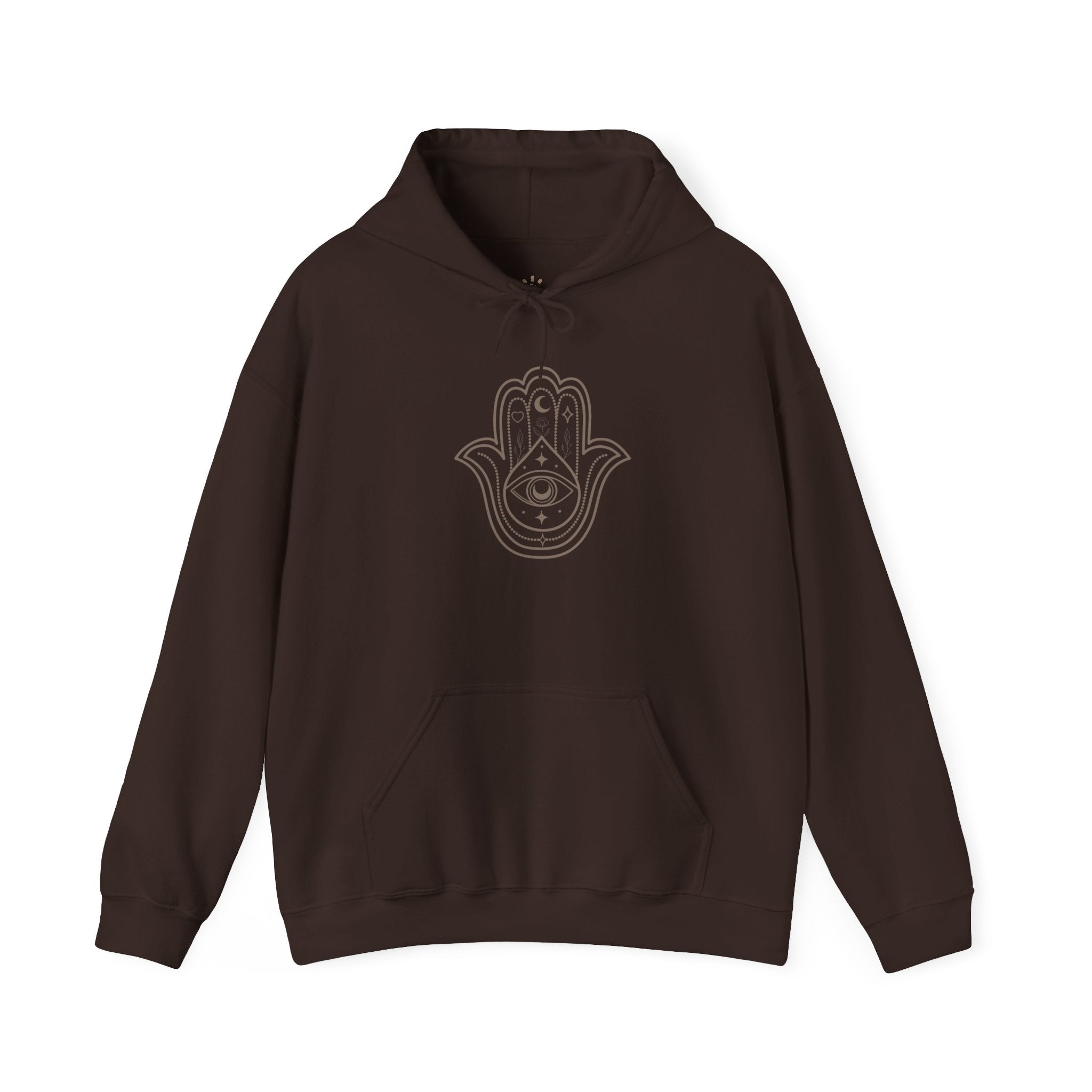 Spiritual Hamsa Hoodie - Cozy Unisex Sweatshirt with Spiritual Design, Ideal for Meditation, Yoga, or Everyday Wear, Gift for Her or Him - Soul Breathe