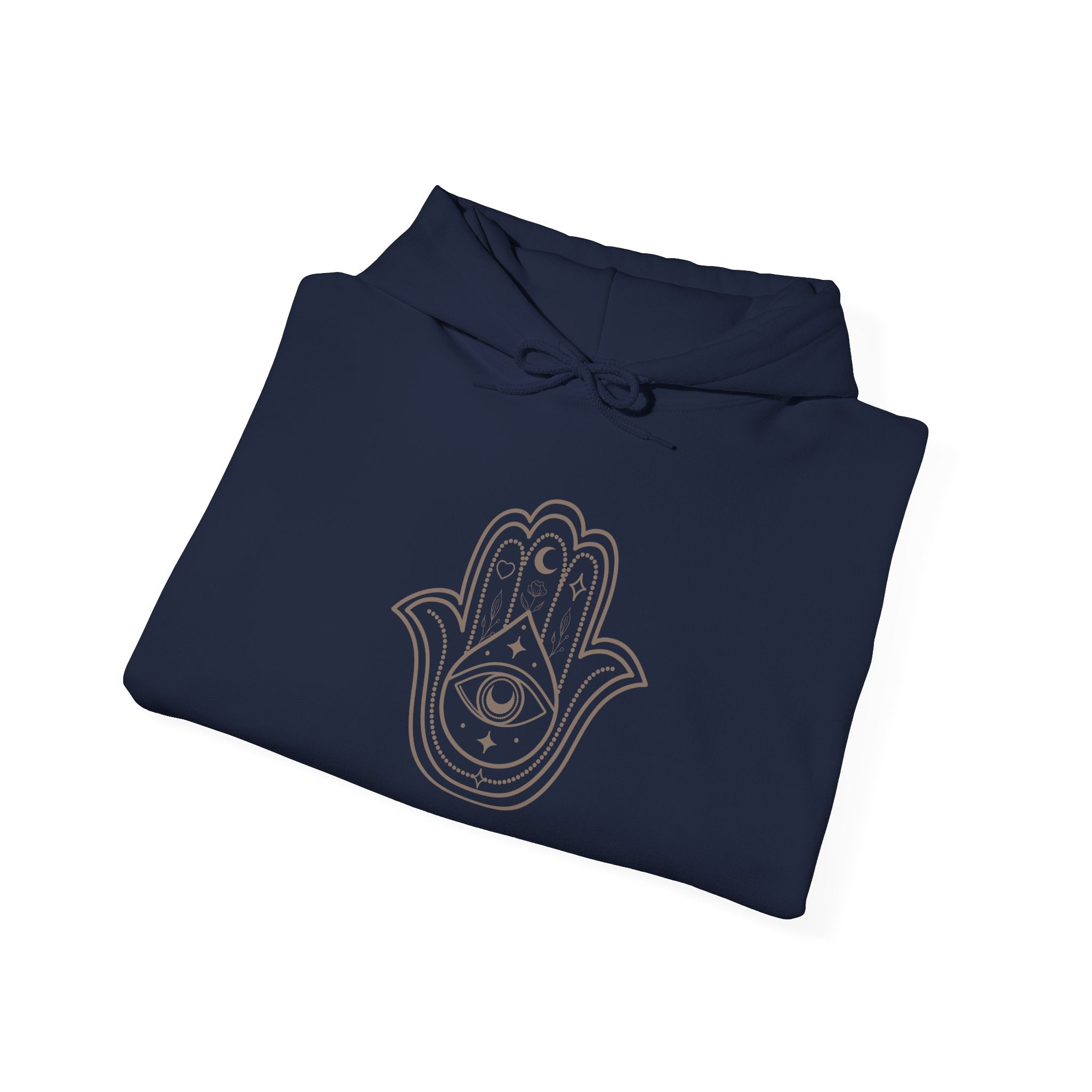 Spiritual Hamsa Hoodie - Cozy Unisex Sweatshirt with Spiritual Design, Ideal for Meditation, Yoga, or Everyday Wear, Gift for Her or Him - Soul Breathe