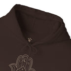Spiritual Hamsa Hoodie - Cozy Unisex Sweatshirt with Spiritual Design, Ideal for Meditation, Yoga, or Everyday Wear, Gift for Her or Him - Soul Breathe