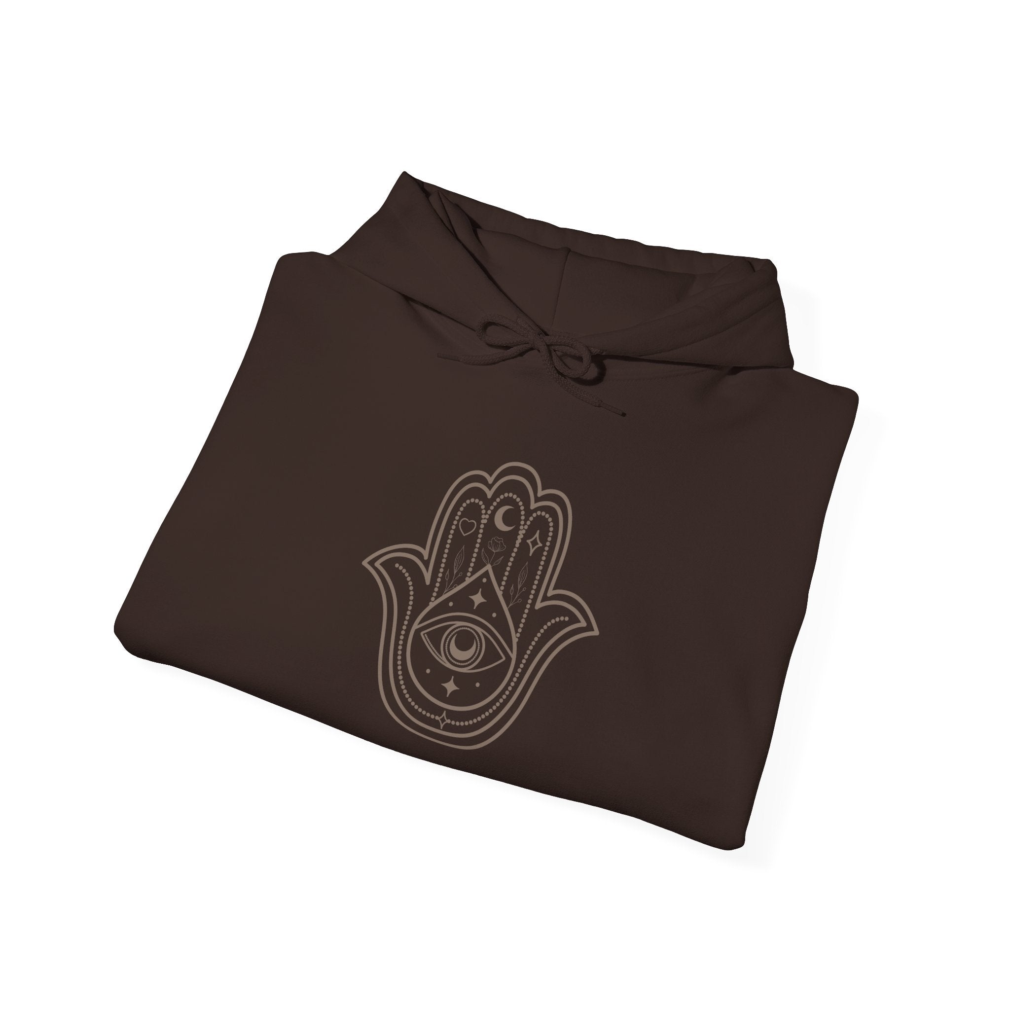 Spiritual Hamsa Hoodie - Cozy Unisex Sweatshirt with Spiritual Design, Ideal for Meditation, Yoga, or Everyday Wear, Gift for Her or Him - Soul Breathe