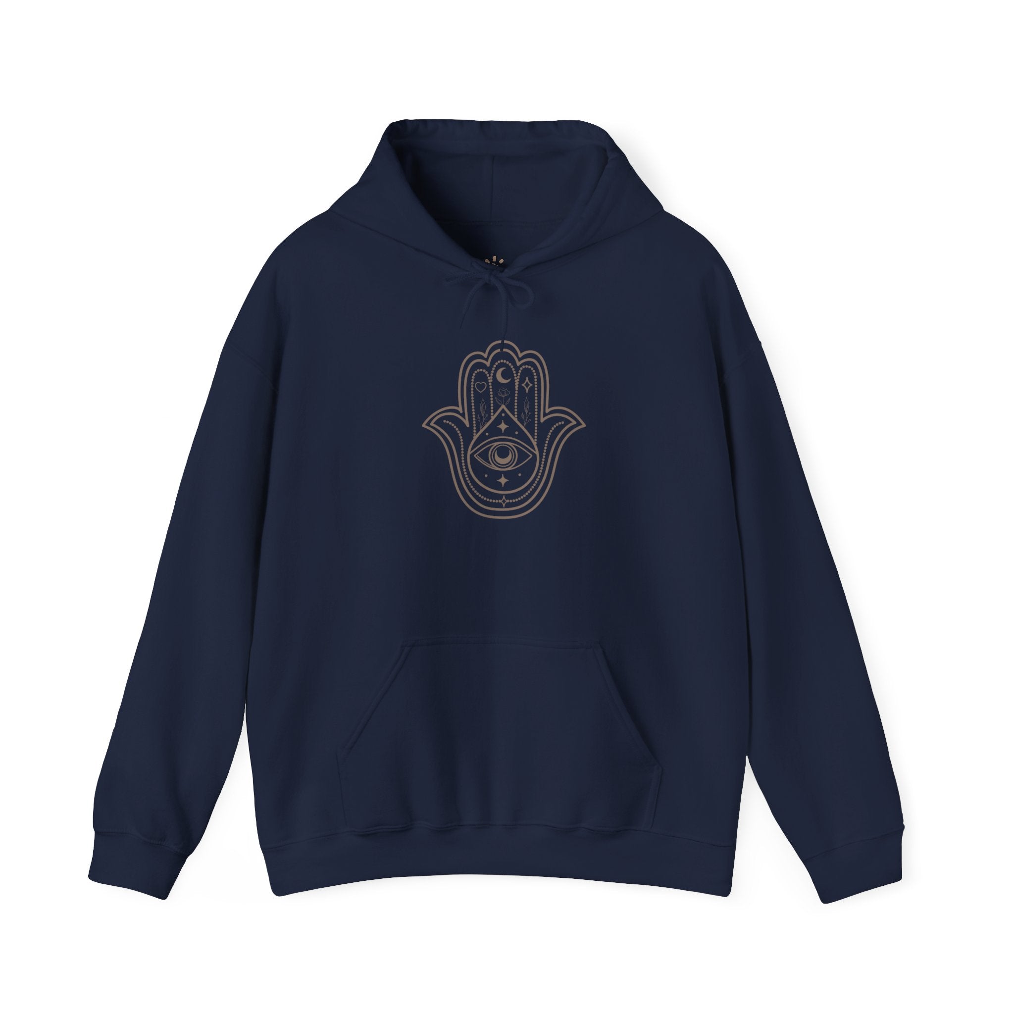 Spiritual Hamsa Hoodie - Cozy Unisex Sweatshirt with Spiritual Design, Ideal for Meditation, Yoga, or Everyday Wear, Gift for Her or Him - Soul Breathe