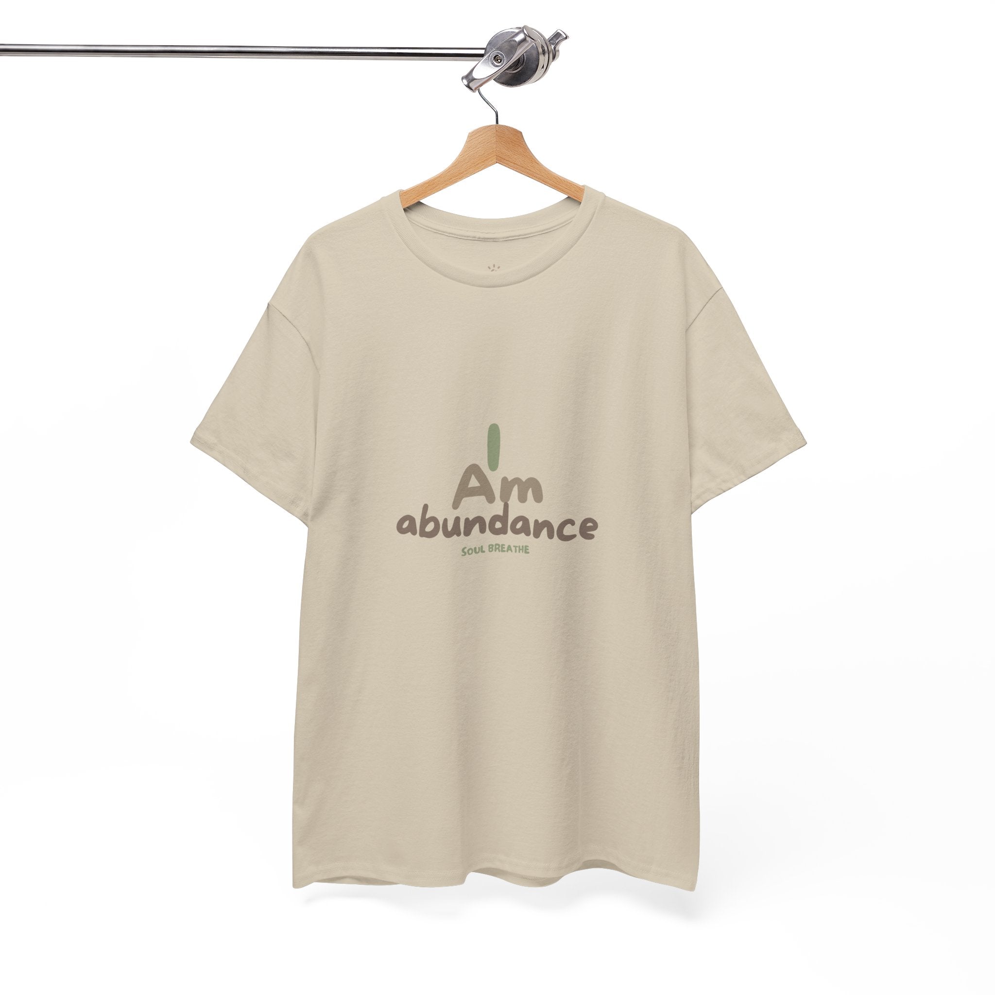 Spiritual T-Shirt - I Am Abundance Mindset Affirmation Tee - Soul Breathe