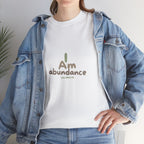 Spiritual T-Shirt - I Am Abundance Mindset Affirmation Tee - Soul Breathe