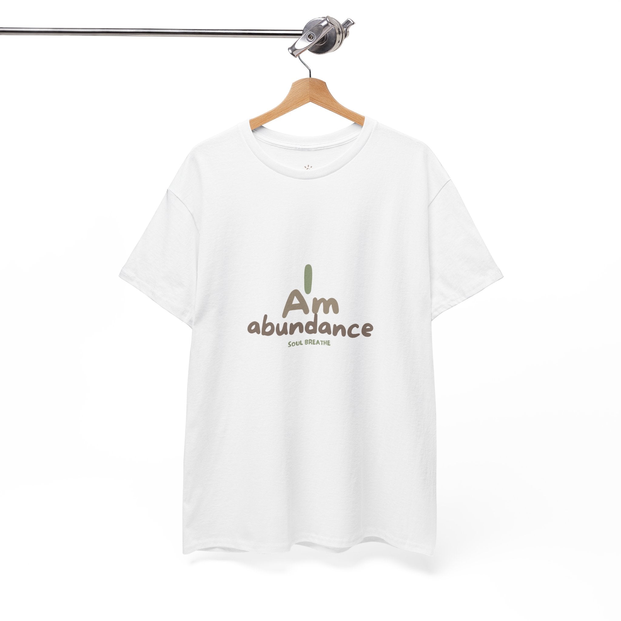Spiritual T-Shirt - I Am Abundance Mindset Affirmation Tee - Soul Breathe