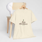 Spiritual T-Shirt - I Am Abundance Mindset Affirmation Tee - Soul Breathe