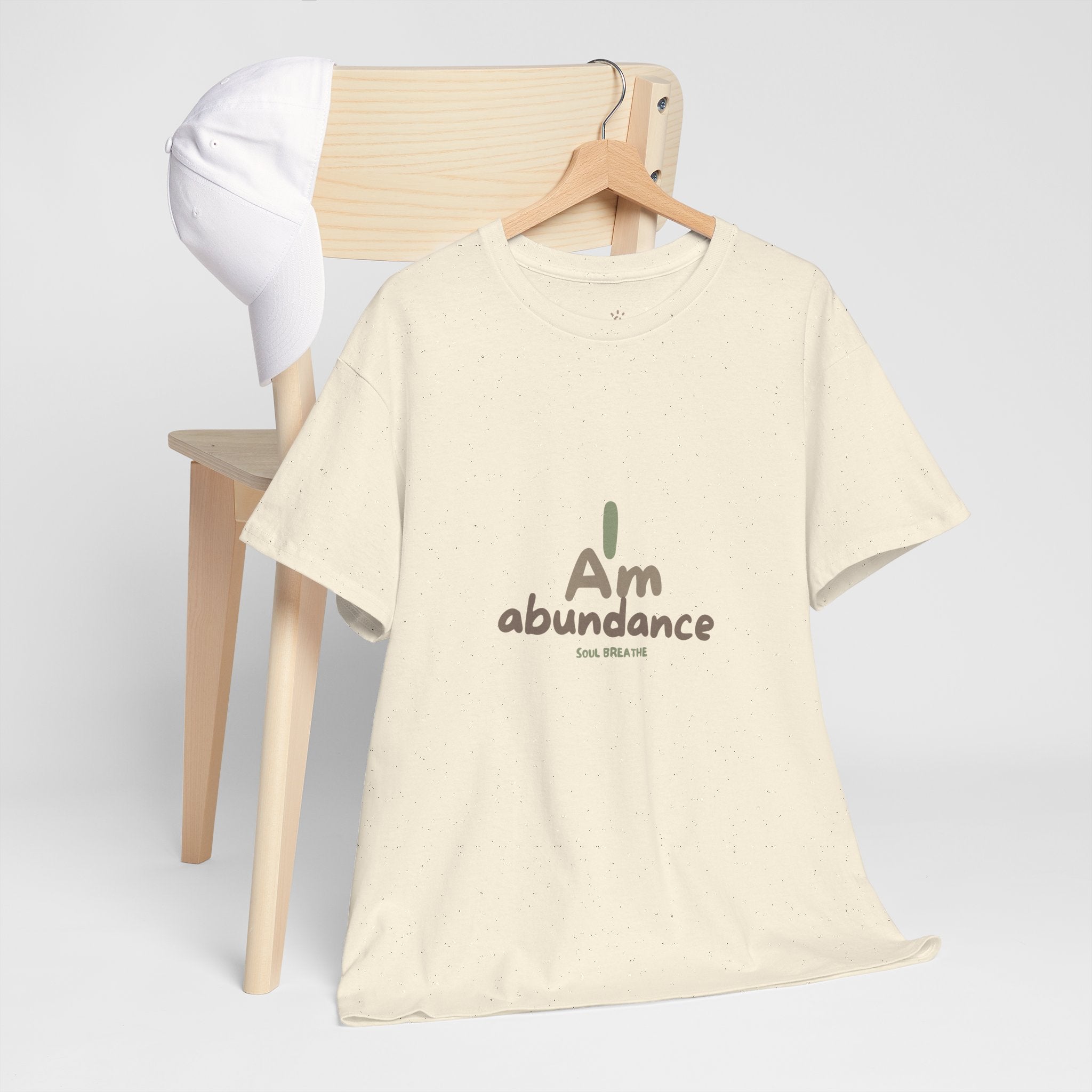 Spiritual T-Shirt - I Am Abundance Mindset Affirmation Tee - Soul Breathe